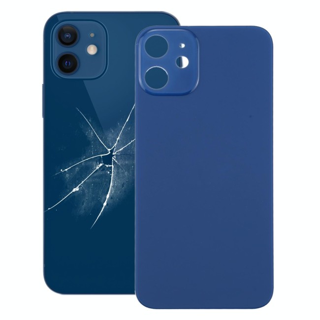 Achterkant glas voor iPhone 12 Mini (Blauw)(Met Logo) voor 13,90 €
