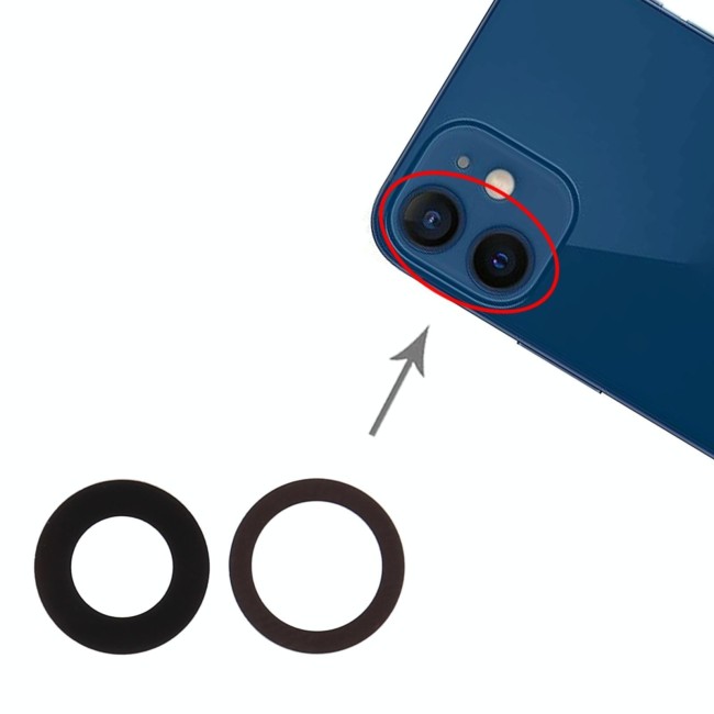 Vitre caméra pour iPhone 12 Mini à 6,90 €
