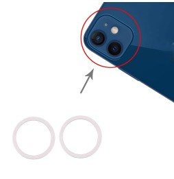 2x Kamerametallschutz für iPhone 12 Mini (Weiss) für 6,85 €