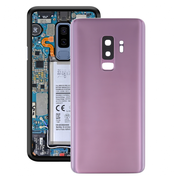Battery Back Cover with Lens for Samsung Galaxy S9+ SM-G965 (Purple)(With Logo)