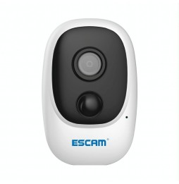 ESCAM G08 HD 1080P PIR IP Camera TF Card Reader, Night Vision, Two-Way Audio (White) at 92,34 €