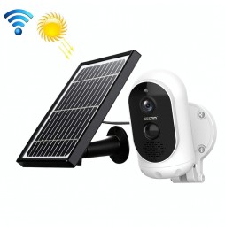ESCAM G12 1080P Full HD Solarpanel WIFI IP Außenkamera mit Akku, PIR Alarm, Nachtsicht, TF Karte, Zwei Wege Audio für 111,44 €