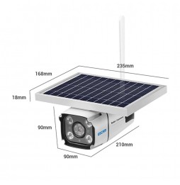 ESCAM QF460 HD 1080P 4G Zonnepaneel WIFI IP-camera met, Nachtzicht, TF-kaart, US-stekker voor 214,88 €
