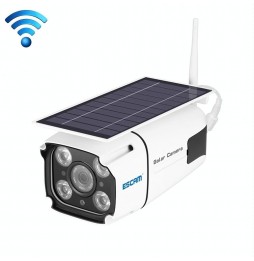 ESCAM QF260 1080P Solar Panel WIFI IP Camera with Motion Detection, Night Vision, TF Card Reader, Two-Way Audio (White) at 11...