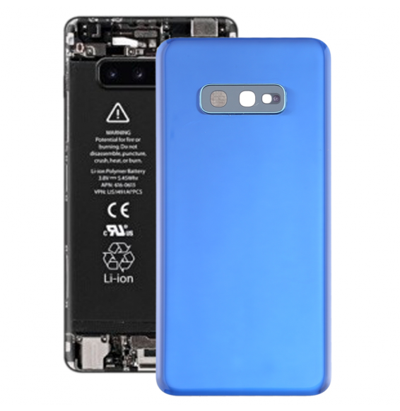 Battery Back Cover with Lens for Samsung Galaxy S10e SM-G970 (Blue)(With Logo)
