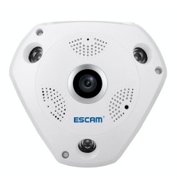 ESCAM Shark QP180 960P 360 Degree 1.3MP WiFi IP Camera with Motion Detection, Night Vision, IR Distance: 10m at 53,92 €