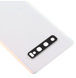Battery Back Cover with Lens for Samsung Galaxy S10 SM-G973 (White)(With Logo) at 15,75 €