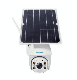 ESCAM QF480 HD 1080P 4G PT Solarpanel IP Kamera mit Nachtsicht, Bewegungserkennung, TF Karte, Zwei Wege Audio (weiß) für 261,...