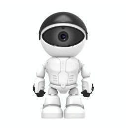 Robot caméra IP WiFi ESCAM PT205 HD 1080P avec détection de mouvement, vision nocturne, distance IR: 10m, prise US à 44,78 €