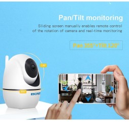 ESCAM PVR008 HD 1080P WiFi IP Camera with motion detection, night vision, IR distance: 10m, AU plug at 42,76 €