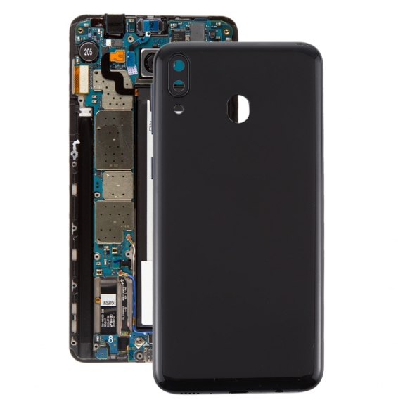 Battery Back Cover for Samsung Galaxy M20 (Black)(With Logo)