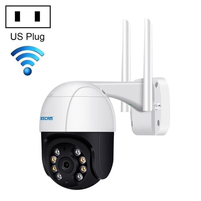 ESCAM QF218 1080P WIFI IP-camera met menselijke detectie, ONVIF, nachtzicht, TF-kaartlezer, tweerichtingsaudio, Amerikaanse s...