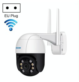 ESCAM QF218 1080P WIFI IP-camera met menselijke detectie, ONVIF, nachtzicht, TF-kaartlezer, tweerichtingsaudio, EU-stekker vo...