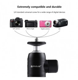 PULUZ Mini 360-Grad-Panorama-90-Grad-Metallkugelkopf-Stativhalterung für DSLR- und Digitalkameras für 10,06 €