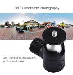 PULUZ Mini 360 Degree Panoramic 90 Degree Tilt Metal Ball Head Tripod Mount for DSLR & Digital Cameras at 10,06 €