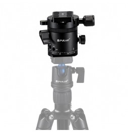 PULUZ Aluminum Alloy Panoramic 360 Degree Indexing Rotator Ball Head with Quick Release Plate for Camera Tripod Head at 82,02 €