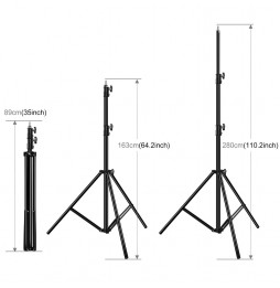 PULUZ 2.8m Height Foldable 3 Sections Tripod Mount Light Holder for Photography Video Light / Backdrop Light at 20,26 €