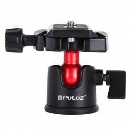 PULUZ 360 Degree Rotation Panoramic Metal Ball Head with Quick Release Plate for DSLR & Digital Cameras(Black) at 21,22 €