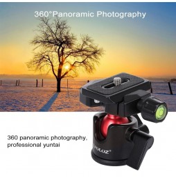 PULUZ panoramique en métal à rotation de 360 degrés PULUZ avec plaque à dégagement rapide pour appareils photo reflex numériq...