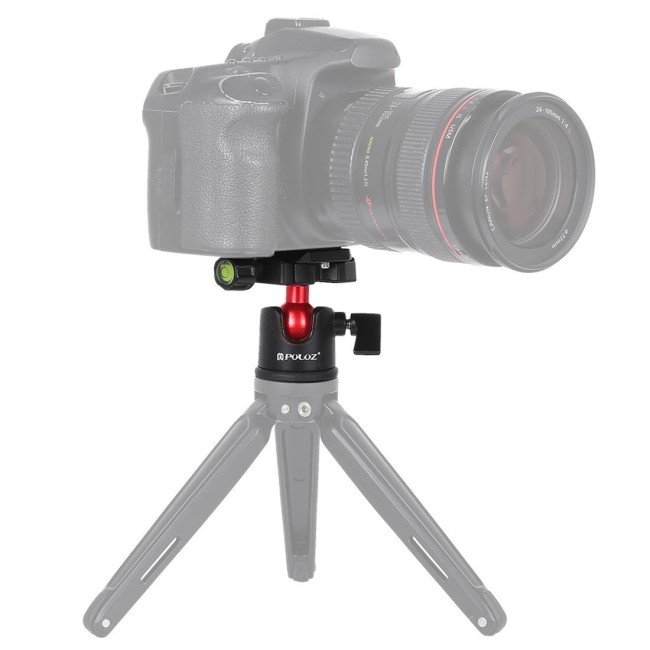 PULUZ 360 graden rotatie panoramische metalen kogelkop met snelkoppelingsplaat voor DSLR en digitale camera's (zwart) voor 21...