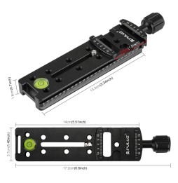 PULUZ FNR-140 Multi-Purpose 140mm Rail Nodal Slide Quick Release Plate at 30,94 €
