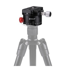 PULUZ Aluminium panoramische indexerende rotator-kogelkop met snelkoppelingsplaat voor camerastatiefkop voor 83,60 €