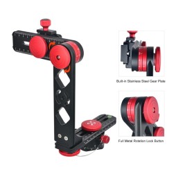 PULUZ 720 Degree Panoramic Aluminum Alloy Ball Head Quick Release Plate Kits at 199,80 €