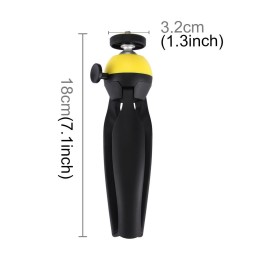 PULUZ Pocket Mini Tripod Mount with 360 Degree Ball Head & Phone Clamp for Smartphones(Yellow) at 12,86 €