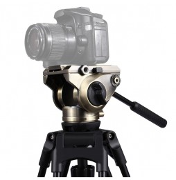 PULUZ Heavy Duty Caméra vidéo Trépied Action Fluid Drag Head avec plaque coulissante pour appareils photo reflex numériques e...