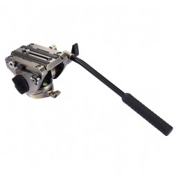 PULUZ Stativ Action Fluid Drag Head mit Gleitplatte für DSLR- und SLR-Kameras, große Größe (Gold) für 115,28 €