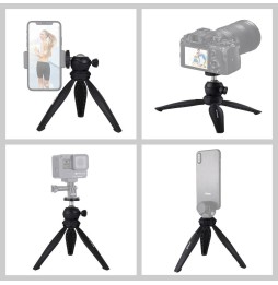 PULUZ 20cm zak plastic statiefbevestiging met 360 graden balhoofd voor smartphones, GoPro, DSLR-camera's (zwart) voor 7,50 €