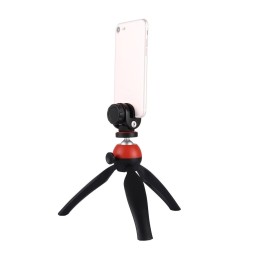 PULUZ Pocket Mini Stativhalterung mit 360 Grad Kugelkopf & Telefonklemme für Smartphones (rot) für 12,86 €