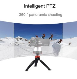 PULUZ Pocket Mini Tripod Mount with 360 Degree Ball Head & Phone Clamp for Smartphones(Red) at 12,86 €