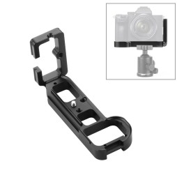 PULUZ 1/4 inch Vertical Shoot Quick Release L Plate Bracket Base Holder for Sony A7R / A7 / A7S / A7R2 / A7S2(Black) at 17,44 €
