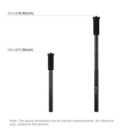 PULUZ Handheld Adjustable Aluminum Alloy Tripod Mount Monopod Extension Central Shaft Rod at 9,76 €