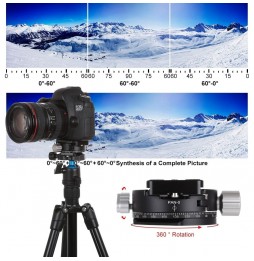PULUZ 360-Grad-Panoramakugelkopf aus Aluminiumlegierung für Kamerastativkopf für 37,52 €
