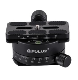 PULUZ Aluminum Alloy 360 Degree Rotation Panorama Ball Head with Quick Release Plate for Camera Tripod Head at 30,66 €