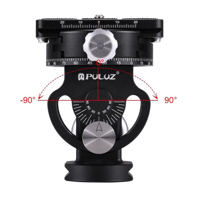 Tête Inclinable Bidirectionnelle SUNWAYFOTO DT-03R – Capacité 15 Kg, Aluminium T6061, Pour Téléobjectifs Lourds, Trépied/monopode - 6