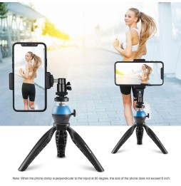 PULUZ Simple Mini ABS Desktop Tripod Mount with 1/4 inch Screw for DSLR & Digital Cameras, Working Height: 9cm(Black) at 2,88 €