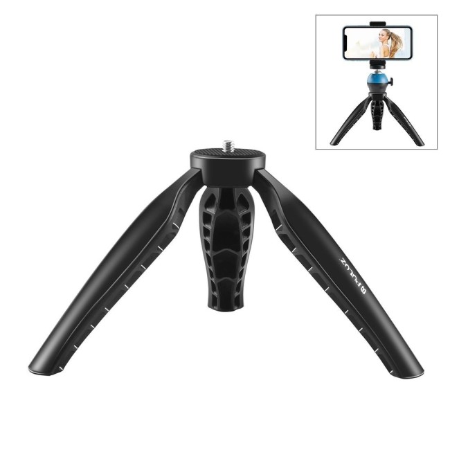 PULUZ Simple Mini ABS Desktop Tripod Mount with 1/4 inch Screw for DSLR & Digital Cameras, Working Height: 9cm(Black) at 2,88 €