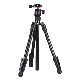 PULUZ 4-Section Folding Legs Metal Tripod Mount with 360 Degree Ball Head for DSLR & Digital Camera, Adjustable Height: 42-13...