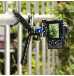 PULUZ Pocket Mini Metall Desktop-Stativhalterung mit 360-Grad-Kugelkopf für DSLR- und Digitalkameras, einstellbare Höhe: 11-2...
