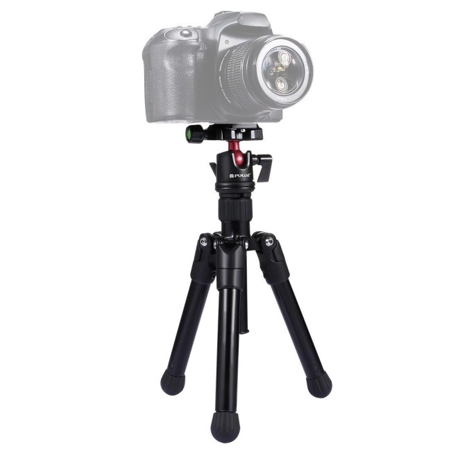 PULUZ Magnesiumlegierung mit 360-Grad-Kugelkopf für DSLR und Digitalkamera, einstellbare Höhe: 24,5-57 cm, maximale Belastung...