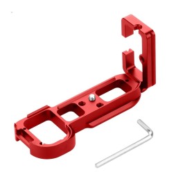 PULUZ 1/4 inch Verticale Shoot Quick Release L Plate Bracket Base Holder voor Sony A7R / A7 / A7S / A7R2 / A7S2 (rood) voor 1...