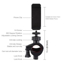 PULUZ Handlebar Adapter Mount Phone Clamp Bracket at 2,76 €