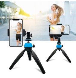 PULUZ Pocket Mini-statiefbevestiging met 360 graden kogelkop voor smartphones, GoPro, DSLR-camera's (blauw) voor €15.95