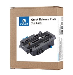 PULUZ Quick Release Clamp Adapter + Quick Release Plate für DSLR- und SLR-Kameras (schwarz) für 14,46 €