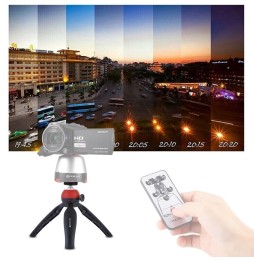 PULUZ Pocket Mini Tripod Mount with 360 Degree Ball Head for Smartphones, GoPro, DSLR Cameras(Red) at €15.95
