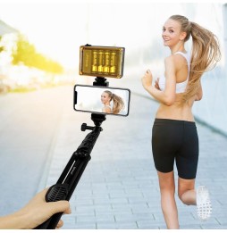 PULUZ Bluetooth Shutter Remote Selfie Stick Support de montage pour trépied pour diffusion en direct Vlogging à 18,86 €