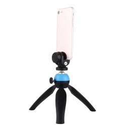 PULUZ Pocket Mini Tripod Mount with 360 Degree Ball Head & Phone Clamp for Smartphones(Blue) at 12,86 €